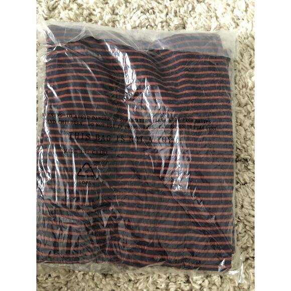 Marine Layer Lexi Daytime Dress Rib Sleeveless Midi Eclipse Auburn Stripe NWT S - Picture 7 of 7